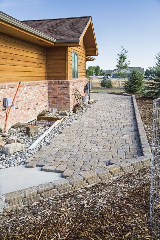 Sidewalk Pavers Installation