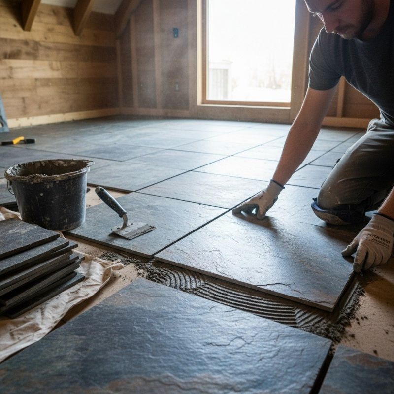 Slate Hardscape Installation
