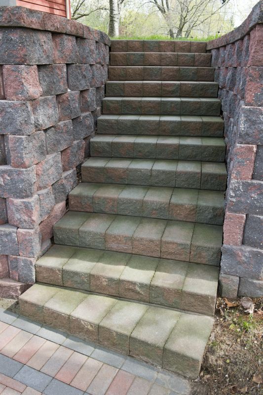Stone Sidewalk Installation